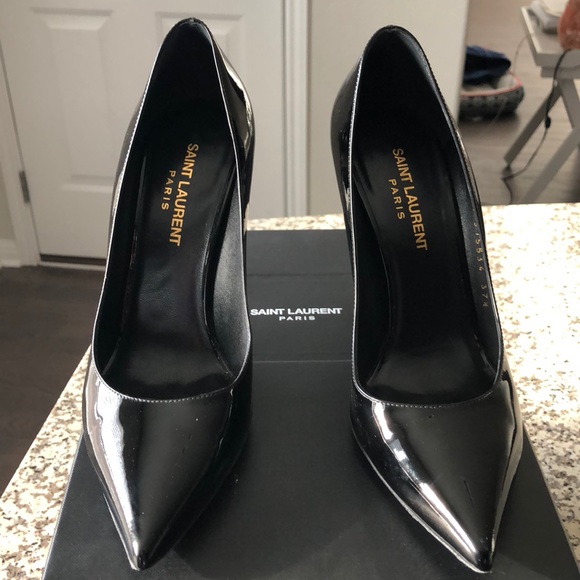 ysl black pumps